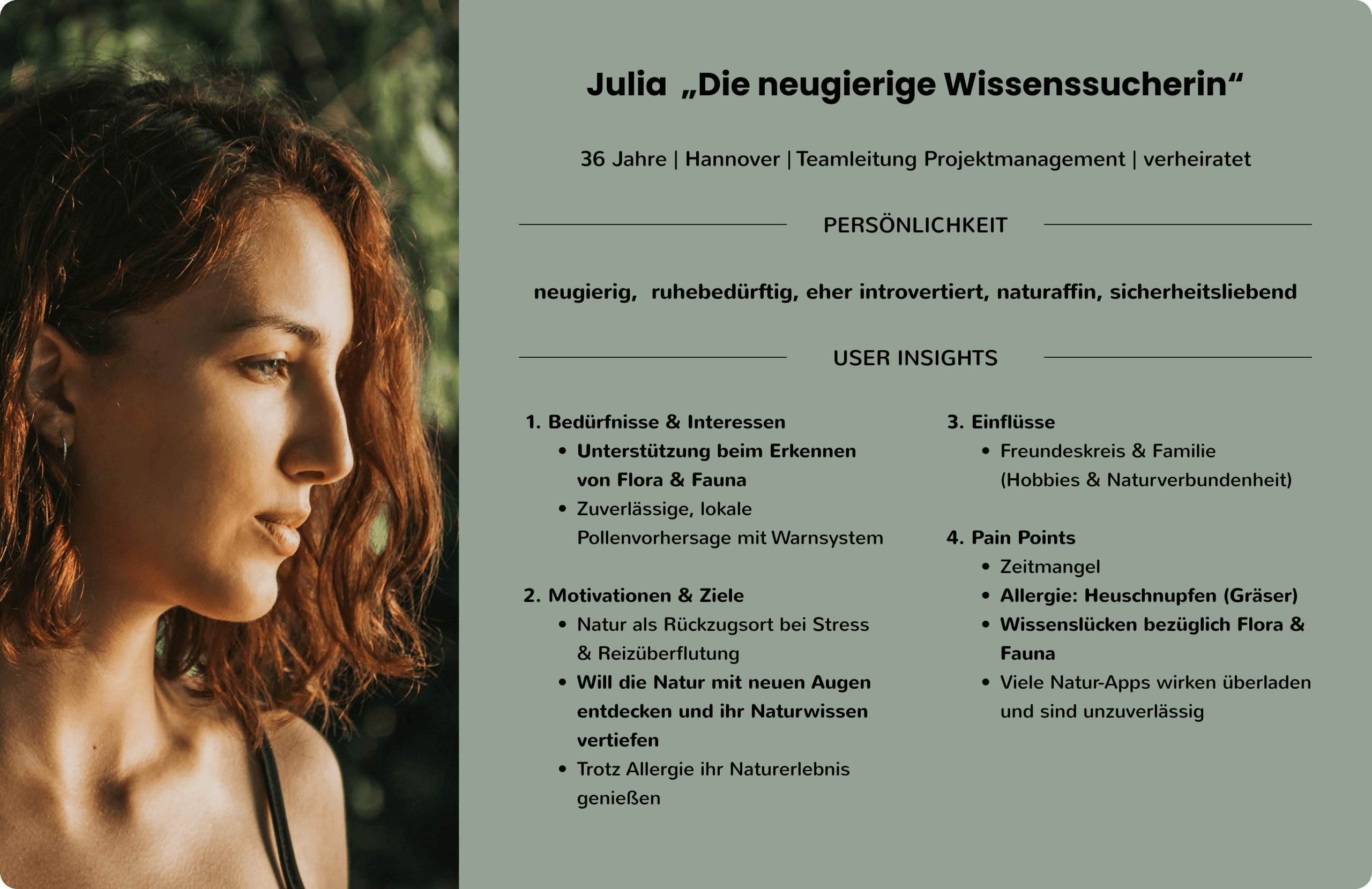 Persona Julia - Zielgruppe & Persona